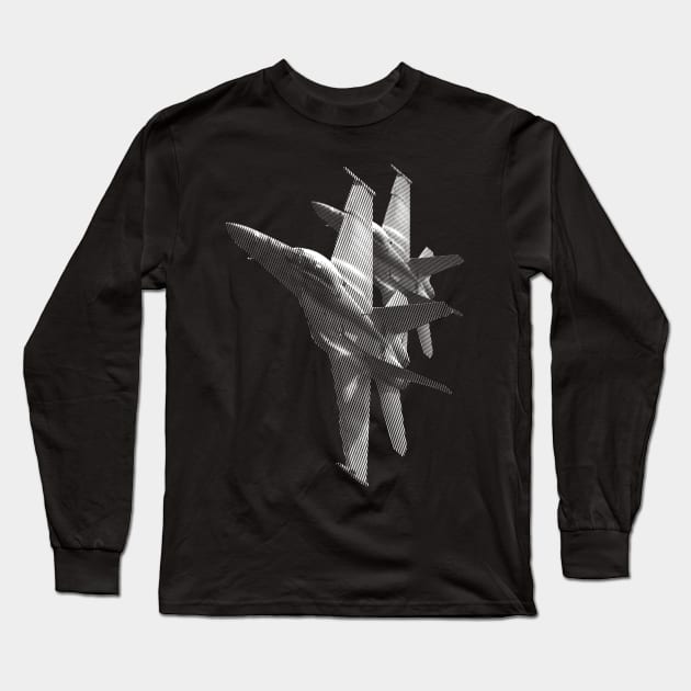 F/A-18 Hornet Long Sleeve T-Shirt by hobrath